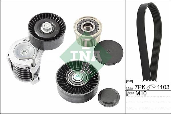 INA 529 0049 20 - Set curea transmisie cu caneluri parts5.com