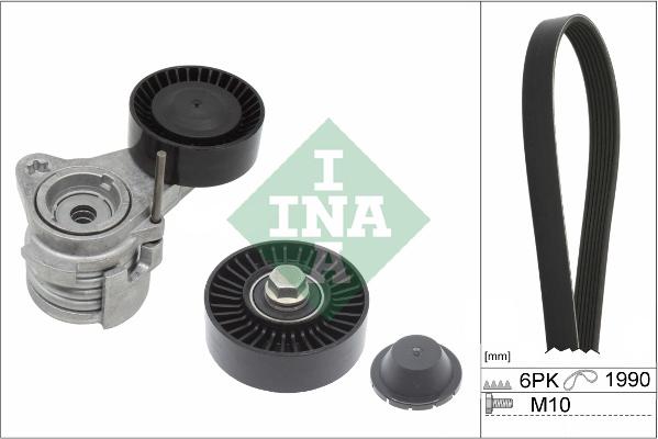 INA 529 0043 10 - Set curea transmisie cu caneluri parts5.com