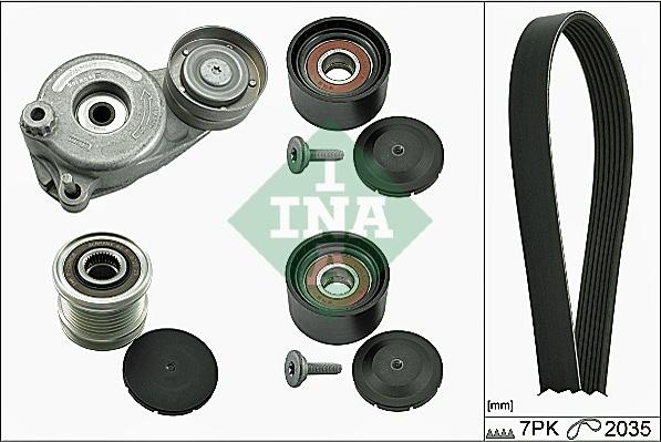 INA 529 0050 20 - Комплект пистов ремък parts5.com