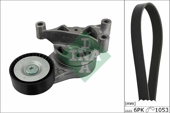 INA 529 0052 10 - Set curea transmisie cu caneluri parts5.com