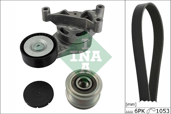 INA 529 0052 20 - Set curea transmisie cu caneluri parts5.com