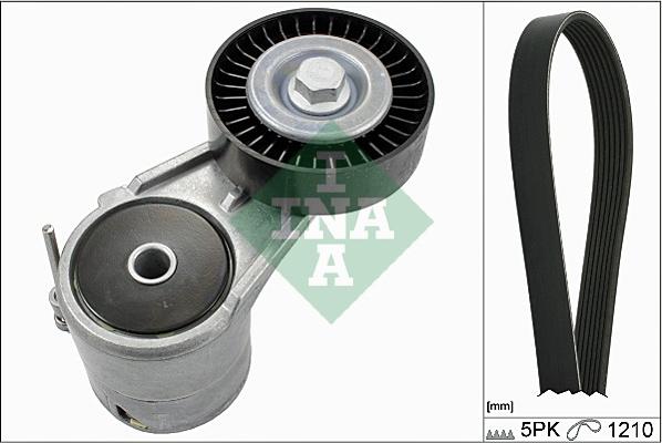 INA 529 0008 10 - Set curea transmisie cu caneluri parts5.com