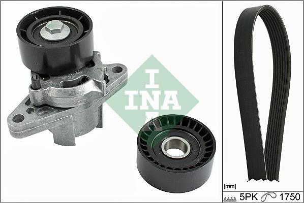 INA 529 0082 10 - Set curea transmisie cu caneluri parts5.com