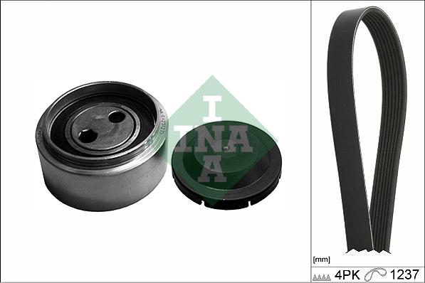 INA 529 0087 10 - Garnitura klinastog rebrastog kaiša parts5.com