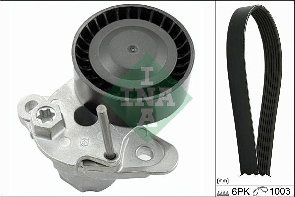 INA 529 0159 10 - Set curea transmisie cu caneluri parts5.com