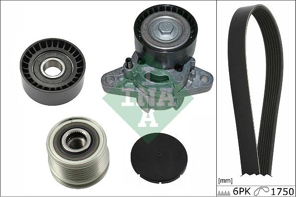 INA 529 0164 20 - Garnitura klinastog rebrastog kaiša parts5.com