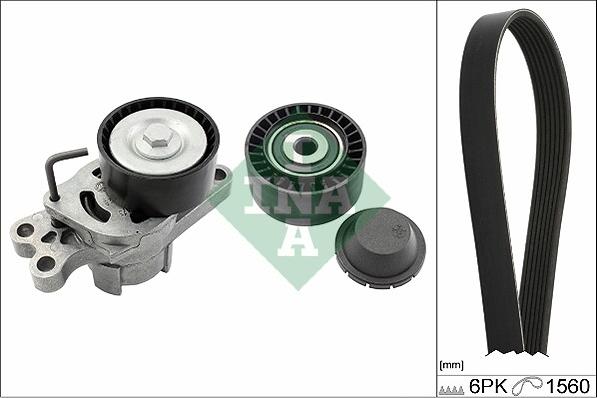 INA 529 0109 10 - Set curea transmisie cu caneluri parts5.com