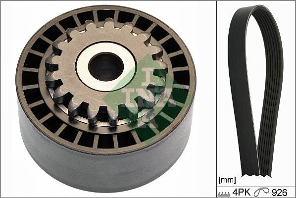 INA 529 0100 10 - Komplet klinastog rebrastog remena parts5.com