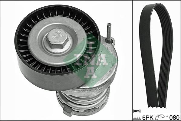 INA 529 0103 10 - Hosszbordás szíj készlet parts5.com