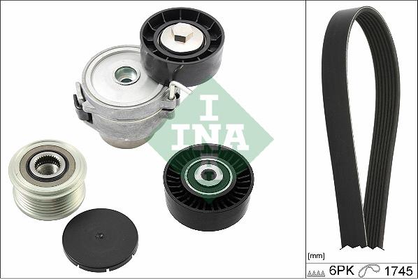 INA 529 0518 20 - Ozubený klinový remeň - Sada parts5.com