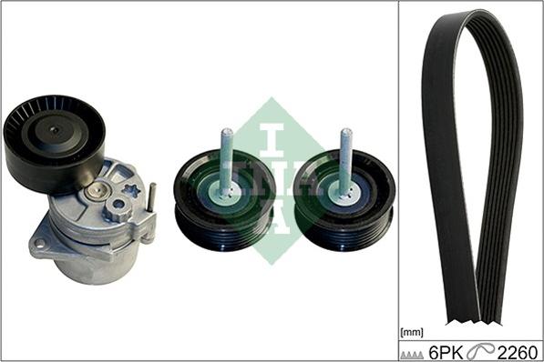 INA 529 0115 10 - Garnitura klinastog rebrastog kaiša parts5.com