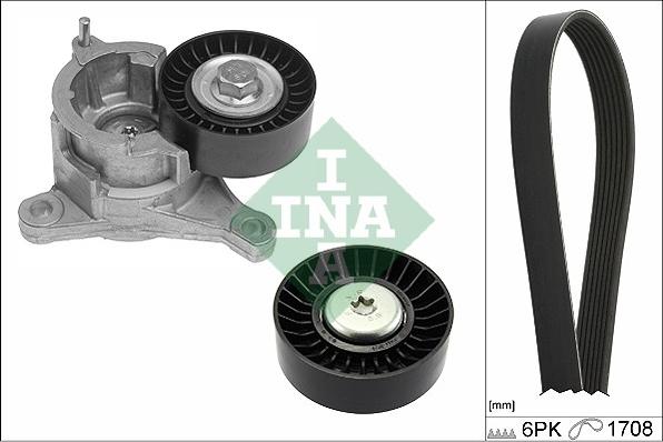 INA 529 0184 10 - V-Ribbed Belt Set parts5.com