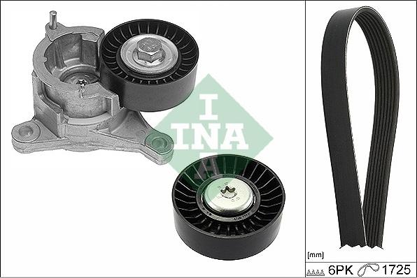 INA 529 0183 10 - Set curea transmisie cu caneluri parts5.com