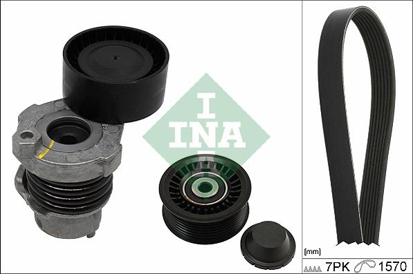 INA 529 0187 10 - V-Ribbed Belt Set parts5.com