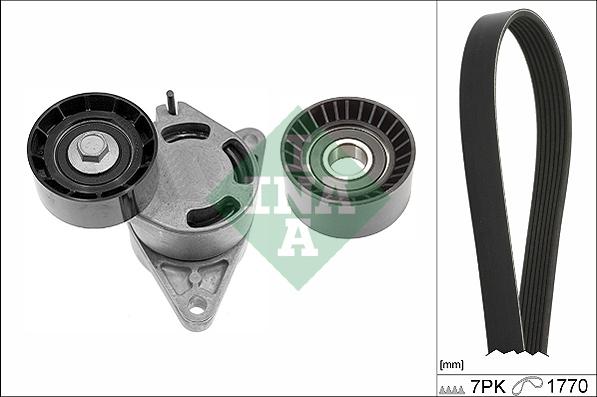 INA 529 0136 10 - Komplet rebrastega jermena parts5.com