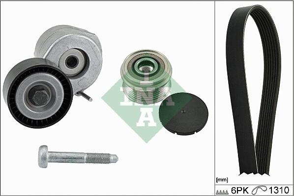 INA 529 0179 10 - Set curea transmisie cu caneluri parts5.com