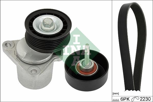 INA 529 0394 10 - Set curea transmisie cu caneluri parts5.com