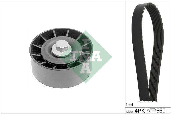 INA 529 0392 10 - Set curea transmisie cu caneluri parts5.com