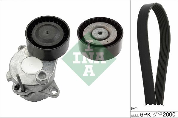 INA 529 0343 10 - Komplet rebrastega jermena parts5.com