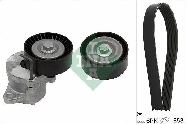 INA 529 0351 10 - Hosszbordás szíj készlet parts5.com