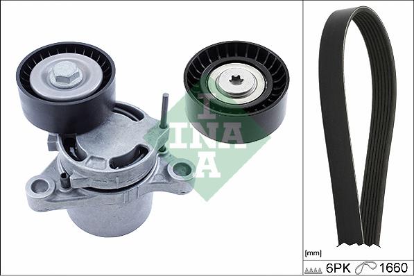 INA 529 0307 10 - Set curea transmisie cu caneluri parts5.com