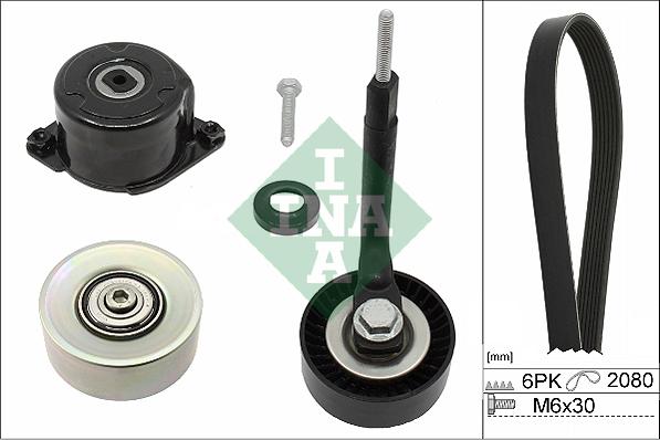 INA 529 0314 10 - Set curea transmisie cu caneluri parts5.com