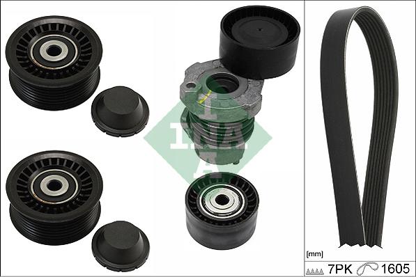 INA 529 0316 10 - Set curea transmisie cu caneluri parts5.com