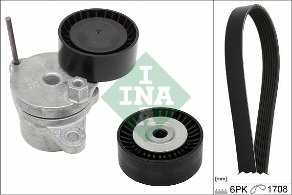 INA 529 0310 10 - Hosszbordás szíj készlet parts5.com