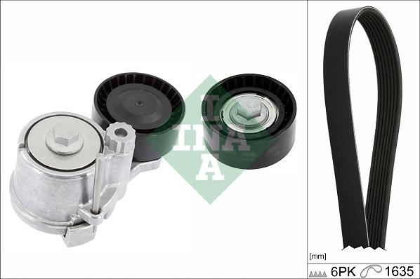 INA 529 0311 10 - Garnitura klinastog rebrastog kaiša parts5.com