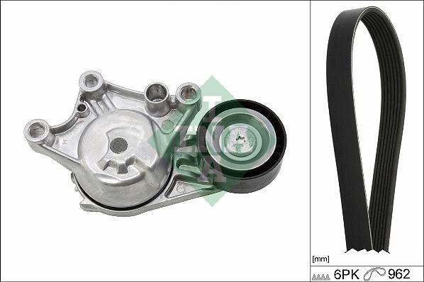 INA 529 0335 10 - Garnitura klinastog rebrastog kaiša parts5.com