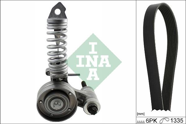 INA 529 0336 10 - Set curea transmisie cu caneluri parts5.com