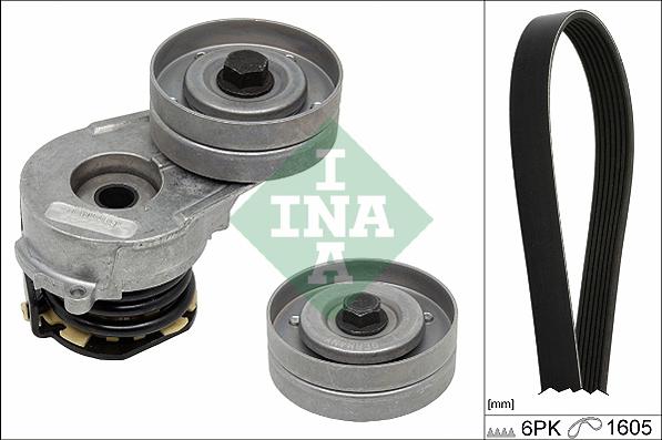 INA 529 0330 10 - Set curea transmisie cu caneluri parts5.com