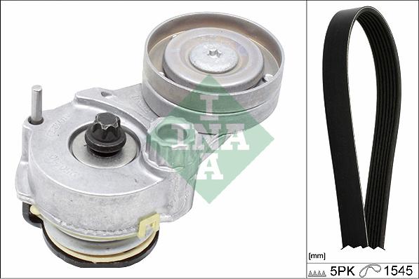 INA 529 0329 10 - Set curea transmisie cu caneluri parts5.com