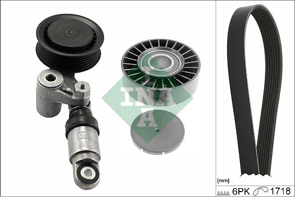 INA 529 0244 10 - Set curea transmisie cu caneluri parts5.com