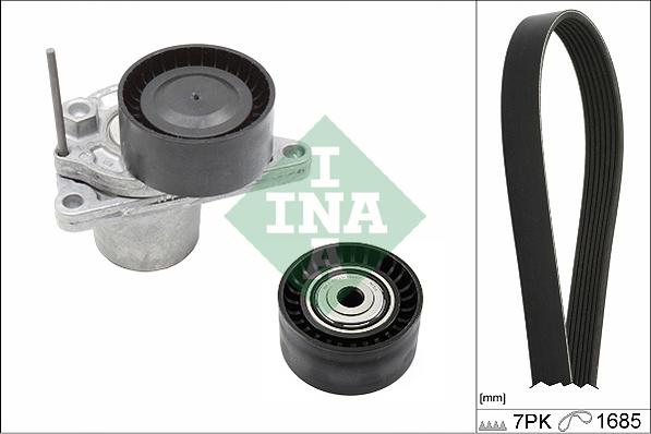 INA 529 0246 10 - Garnitura klinastog rebrastog kaiša parts5.com