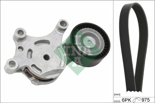 INA 529 0261 10 - Set curea transmisie cu caneluri parts5.com