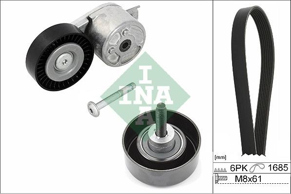 INA 529 0218 10 - Σετ ιμάντων poly-V parts5.com