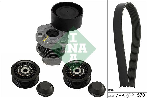 INA 529 0284 10 - Set curea transmisie cu caneluri parts5.com