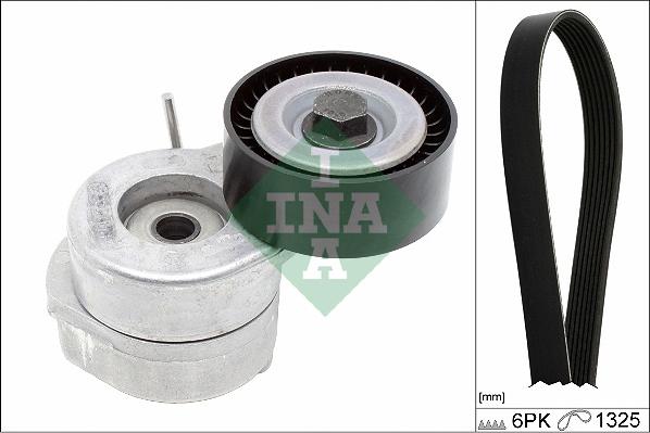 INA 529 0285 10 - Set curea transmisie cu caneluri parts5.com