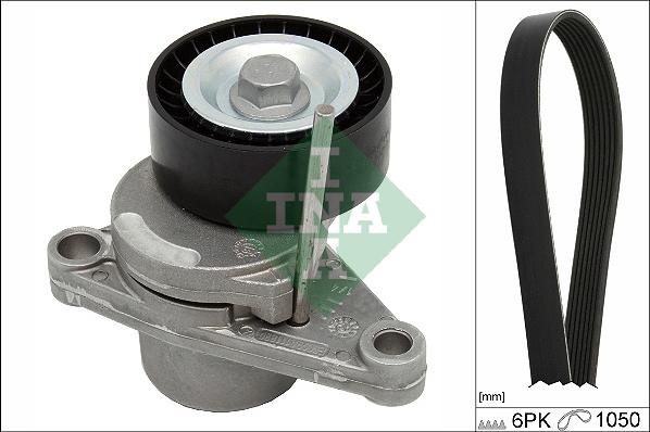 INA 529 0234 10 - Set curea transmisie cu caneluri parts5.com