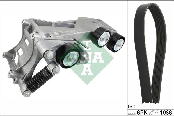 INA 529 0233 10 - Σετ ιμάντων poly-V parts5.com