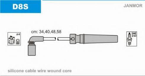 Janmor D8S - Set cablaj aprinder parts5.com