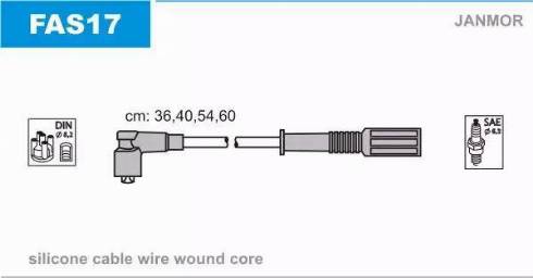 Janmor FAS17 - Set cablaj aprinder parts5.com