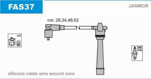 Janmor FAS37 - Set cablaj aprinder parts5.com