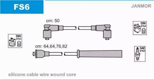 Janmor FS6 - Set cablaj aprinder parts5.com