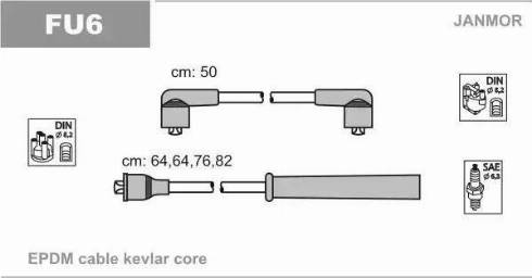 Janmor FU6 - Set cablaj aprinder parts5.com