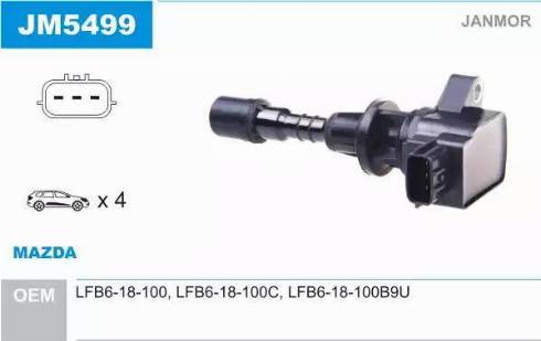 Janmor JM5499 - Ignition Coil parts5.com