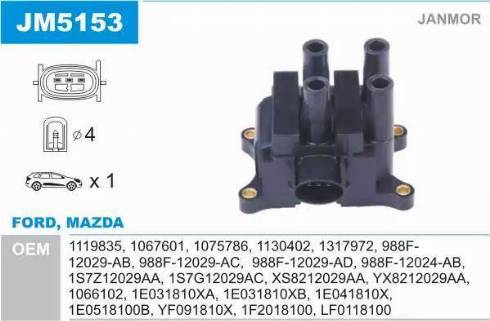 Janmor JM5153 - Vzigalna tuljava parts5.com