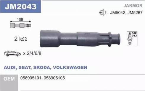 Janmor JM2043 - Plug, coil parts5.com