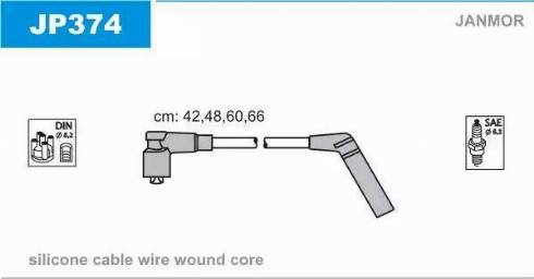 Janmor JP374 - Set cablaj aprinder parts5.com